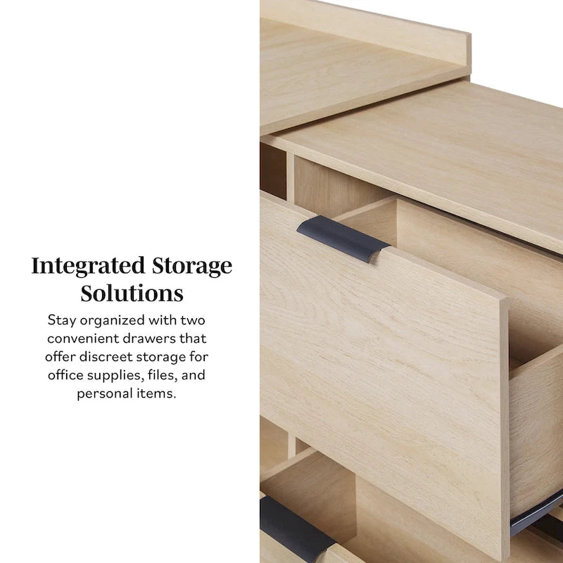 Modern Reversible Desk with Storage