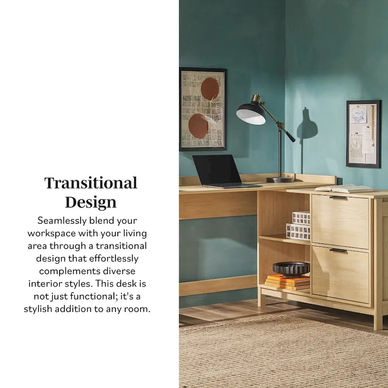 Modern Reversible Desk with Storage
