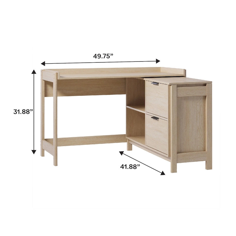 Modern Reversible Desk with Storage