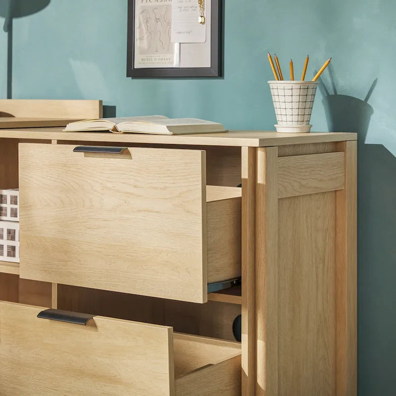 Modern Reversible Desk with Storage
