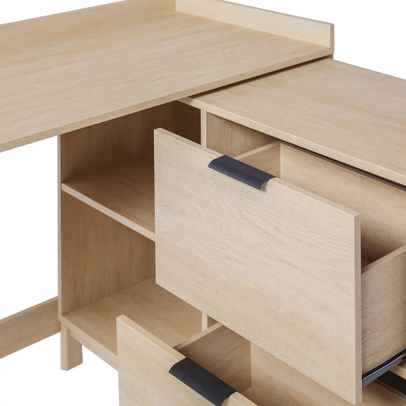 Modern Reversible Desk with Storage