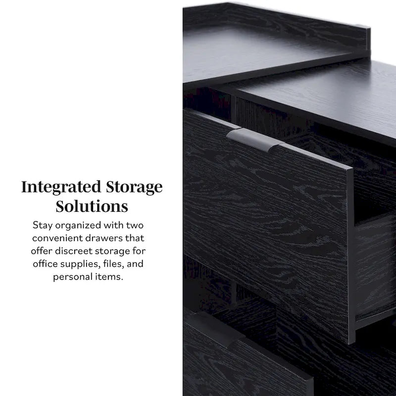 Modern Reversible Desk with Storage
