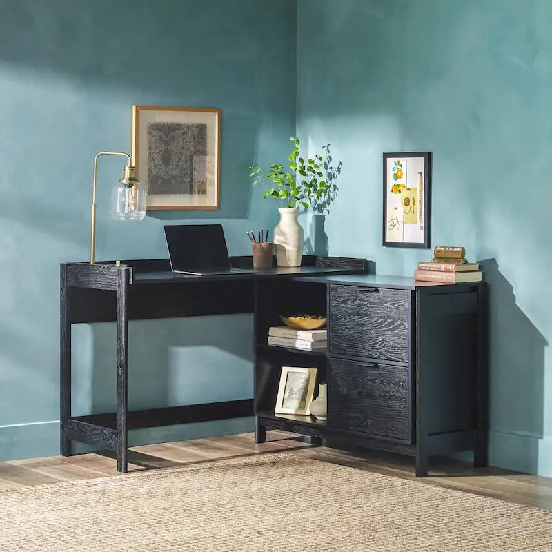 Modern Reversible Desk with Storage