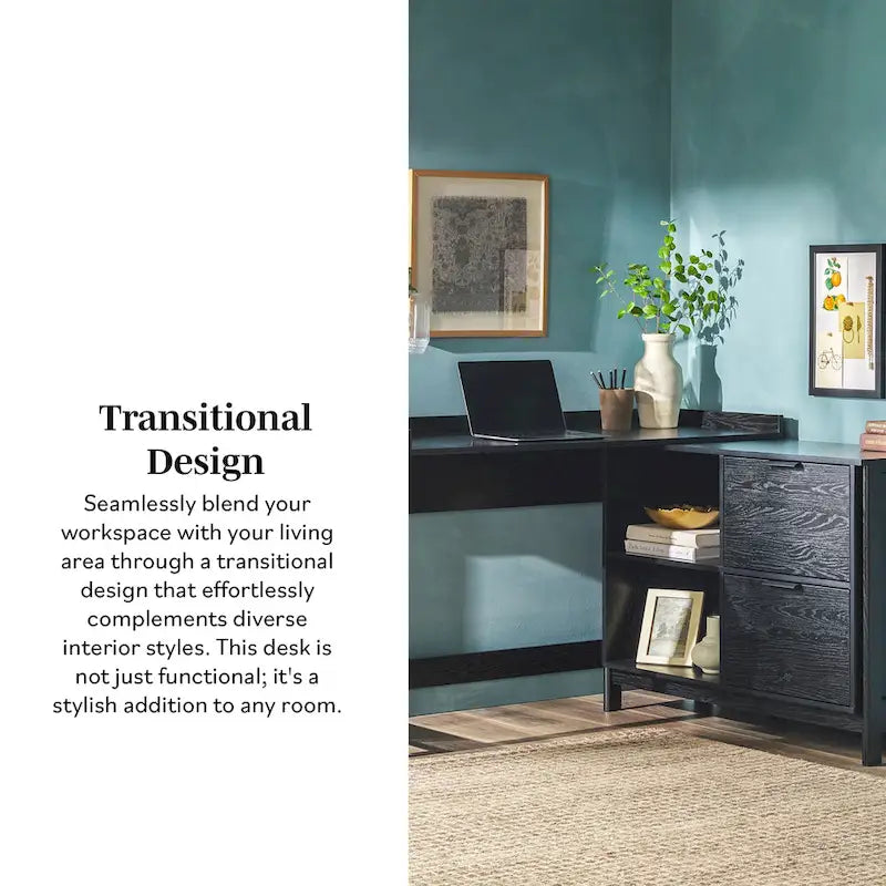 Modern Reversible Desk with Storage