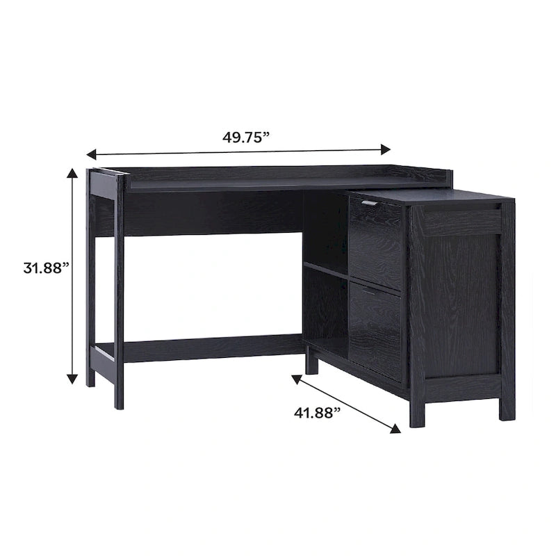 Modern Reversible Desk with Storage