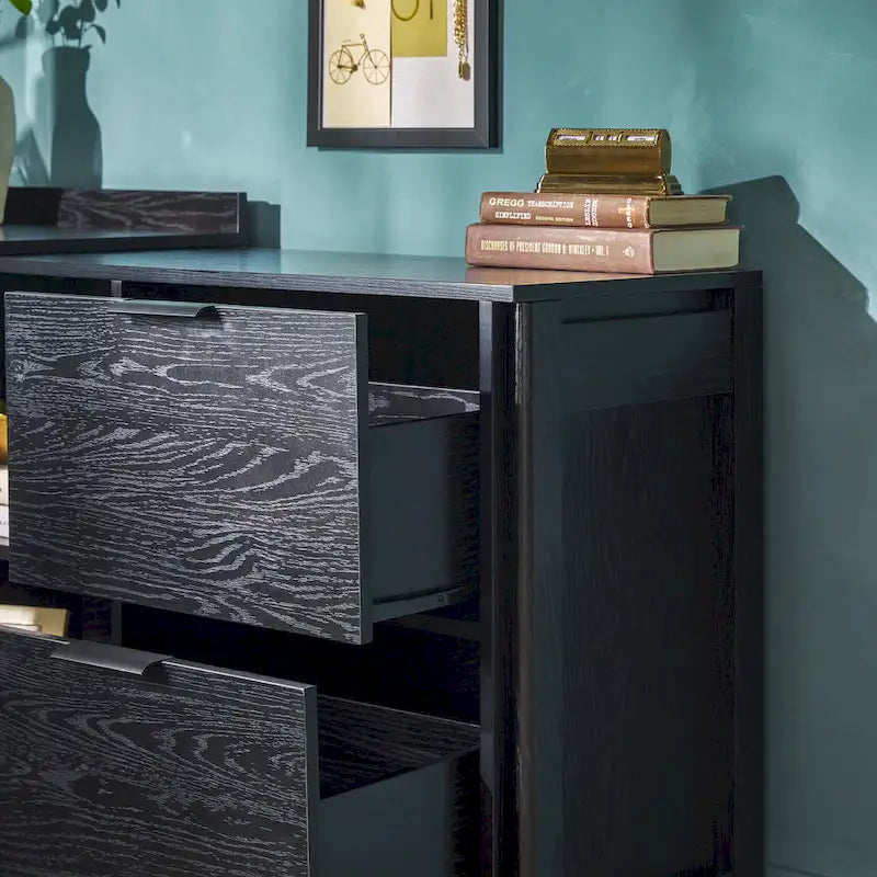 Modern Reversible Desk with Storage