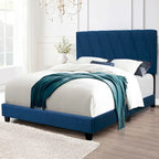 Estrutura de Cama Estofada Queen Size Ajustável Moderna