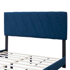 Estrutura de Cama Estofada Queen Size Ajustável Moderna