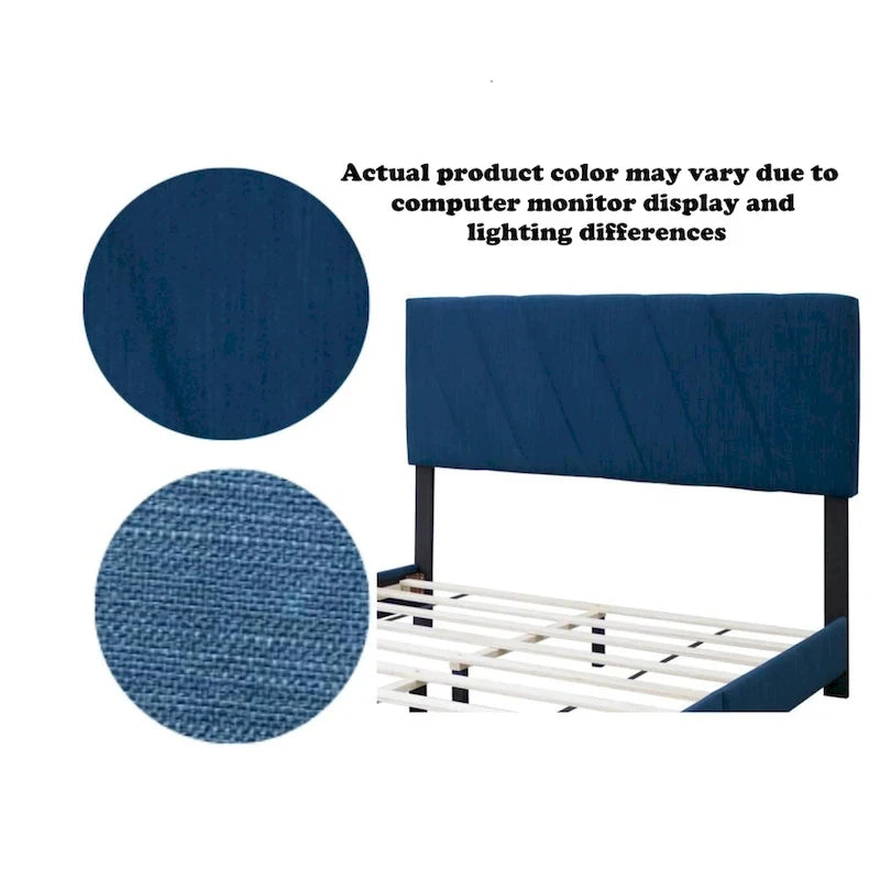 Modern Adjustable Queen Size Upholstered Bed