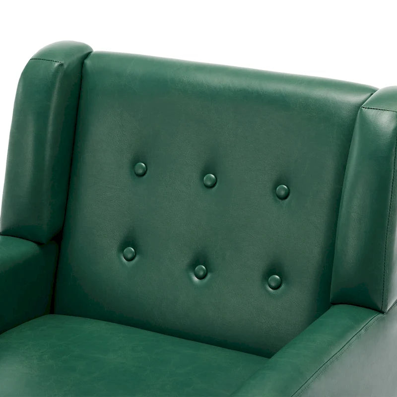 PU Leather Accent Chair Living Room Upholstered Armchair