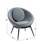 Poltrona Moderna Cup Accent para Sala de Estar