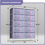 10-Drawer Fabric Dresser Chest for Kids and Bedroom Storage