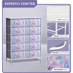 10-Drawer Fabric Dresser Chest for Kids and Bedroom Storage