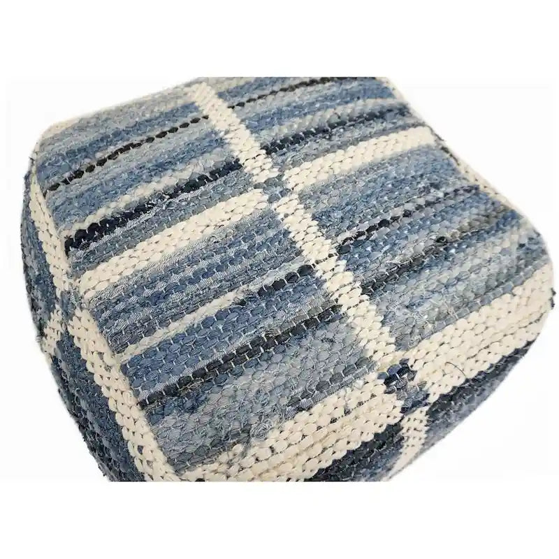 Wool Cotton Pouf