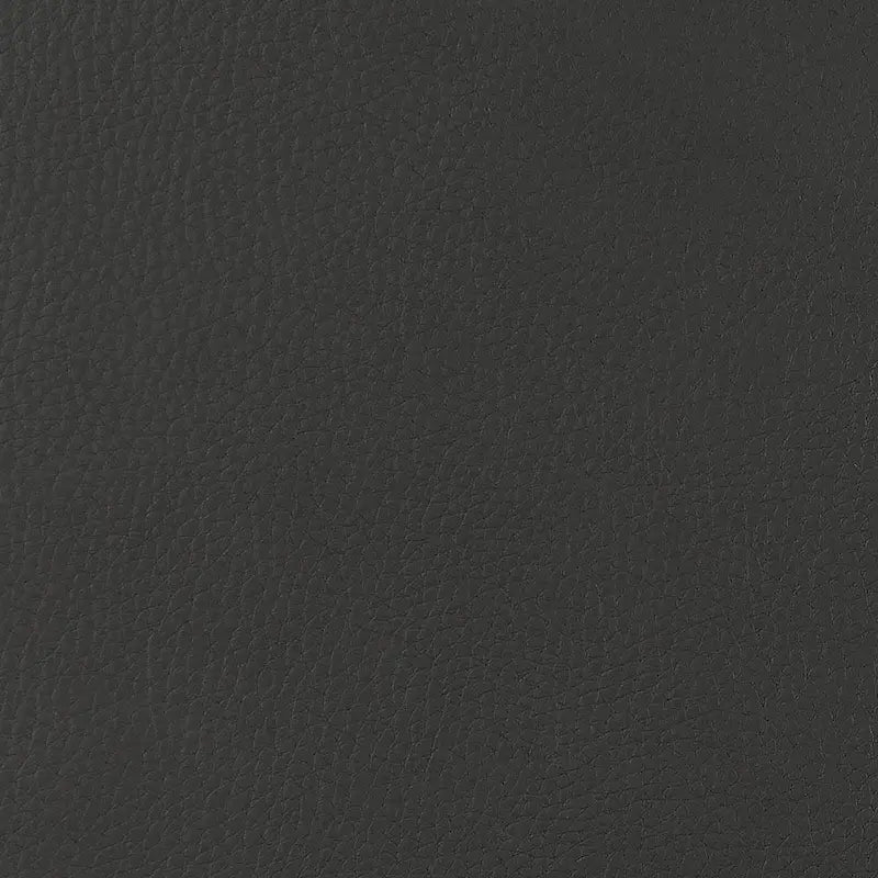 Round Leatherette Upholstered Ottoman