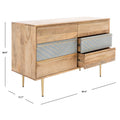 SAFAVIEH Couture Hindrike Cement 6-Drawer Dresser