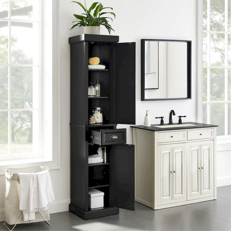 Seaside Tall Linen Cabinet