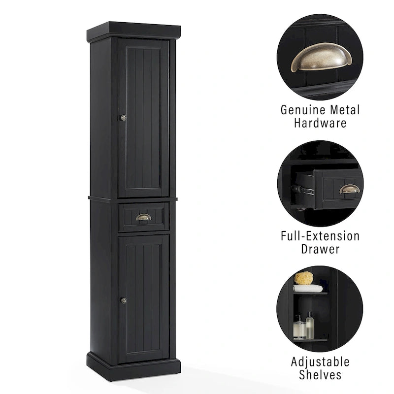 Seaside Tall Linen Cabinet