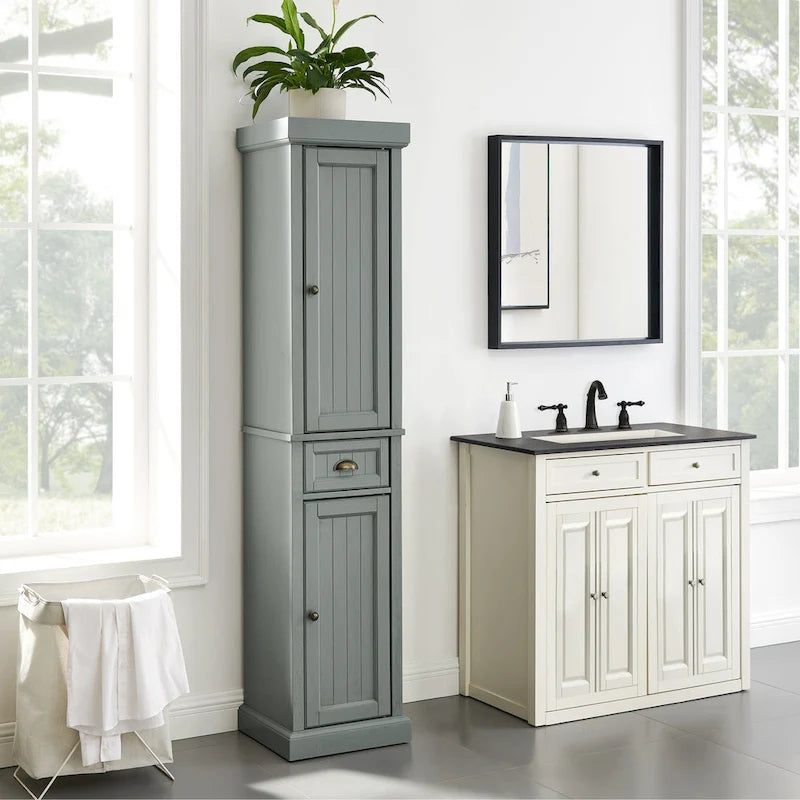 Seaside Tall Linen Cabinet