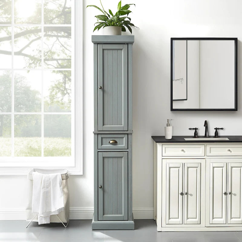 Seaside Tall Linen Cabinet