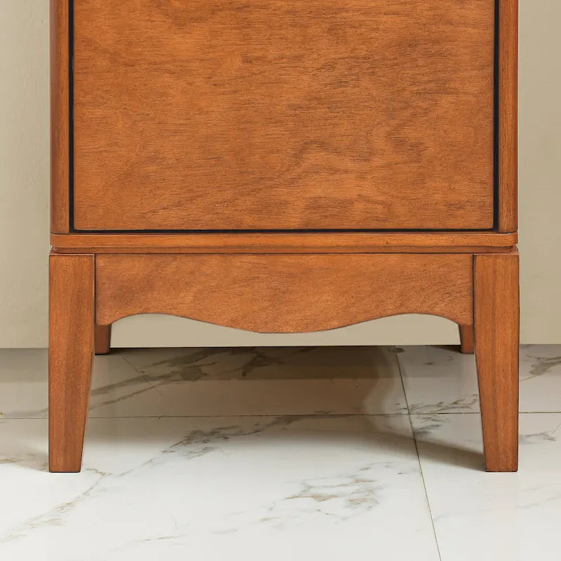 Modern Bathroom Floor Cabinet with Adjustable Shelves