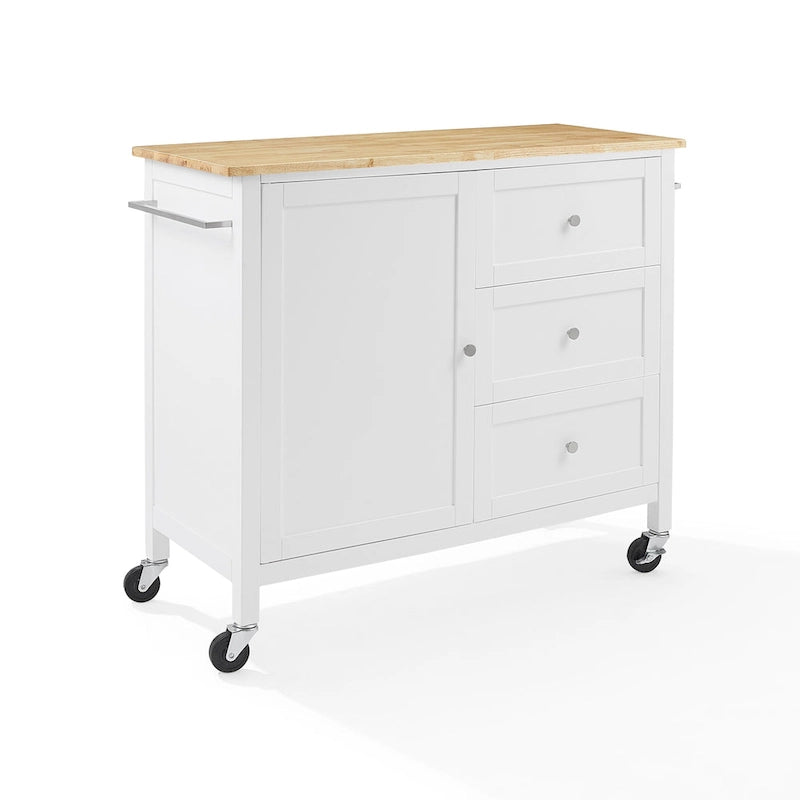 Wood Top Kitchen Island/Cart - 18d x 42.13w x 37.5h