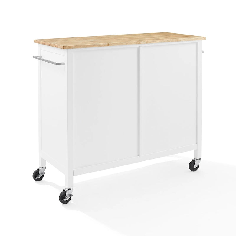 Wood Top Kitchen Island/Cart - 18d x 42.13w x 37.5h