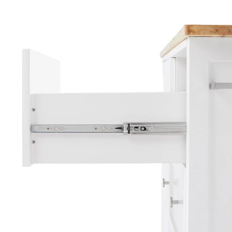 Wood Top Kitchen Island/Cart - 18d x 42.13w x 37.5h