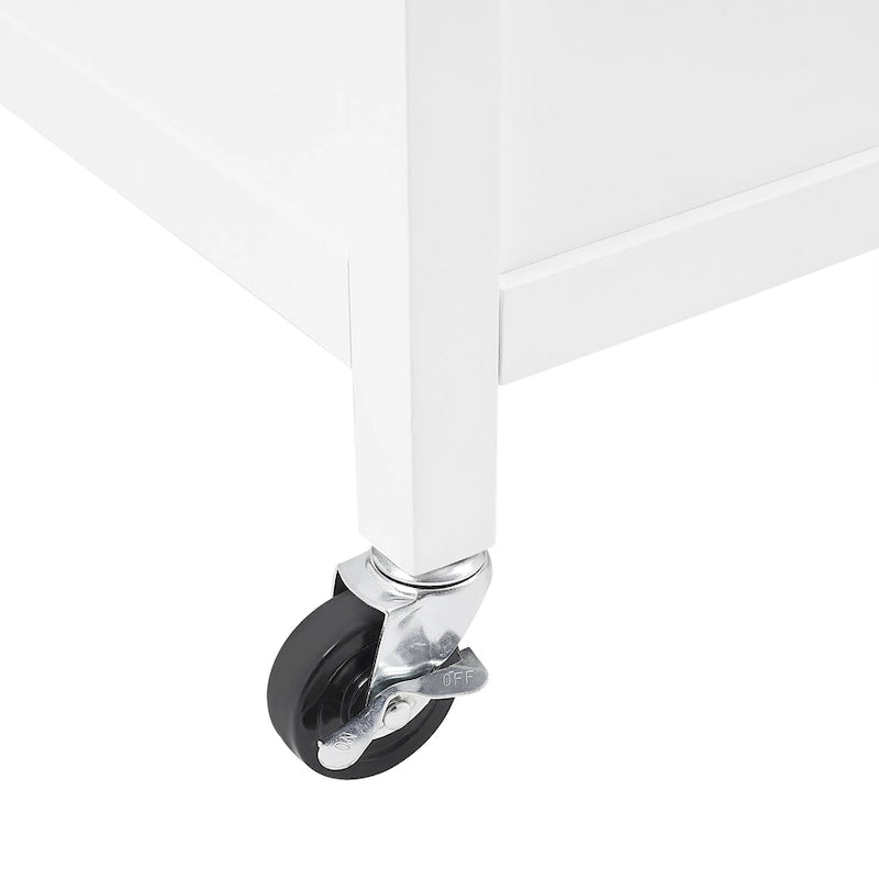 Wood Top Kitchen Island/Cart - 18d x 42.13w x 37.5h