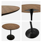 Mesa de Jantar Redonda Tulip Mid-Century para 2-4 Pessoas