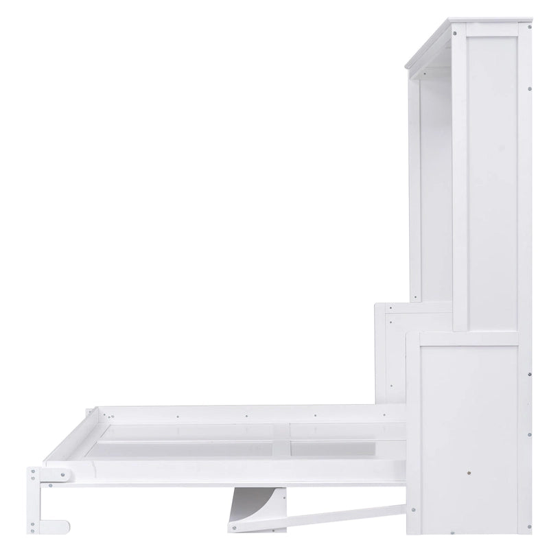 Queen Size Murphy Bed with Shelf