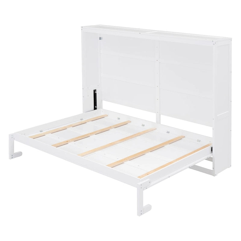 Full Size Wood Murphy Bed