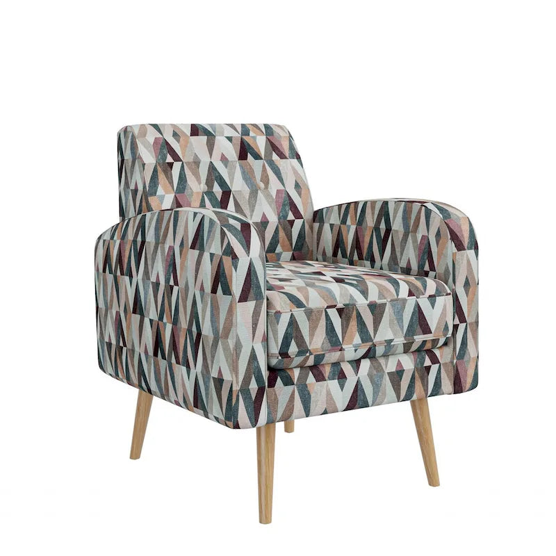 Mid-Century Modern Small Space Accent Armchair