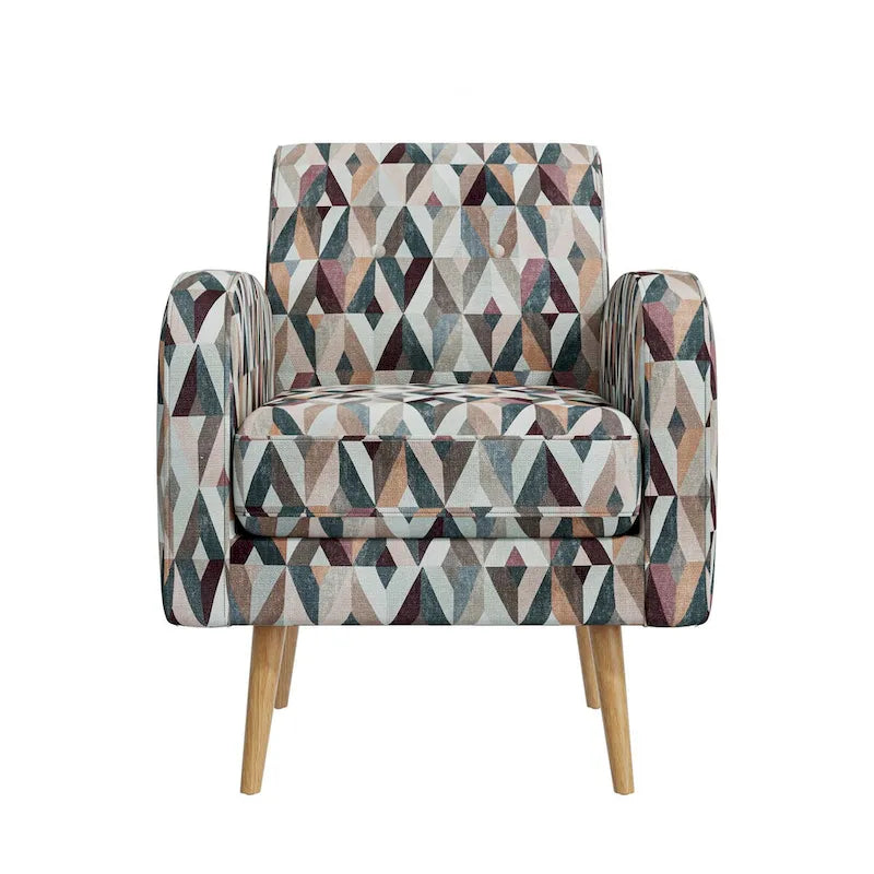 Mid-Century Modern Small Space Accent Armchair