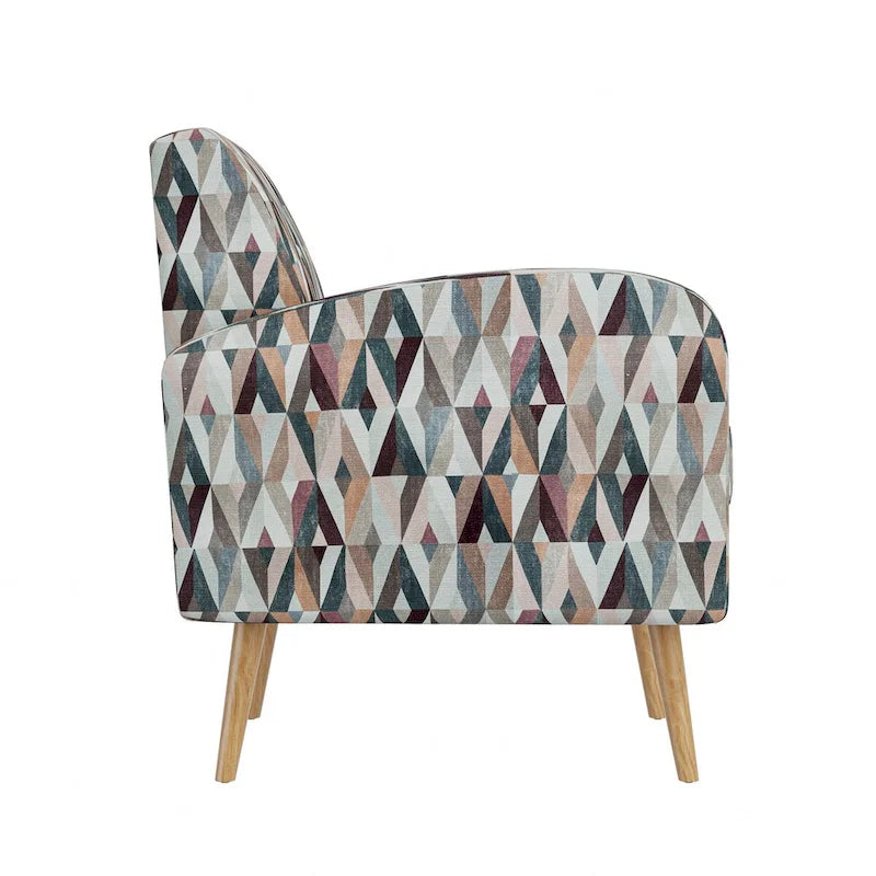 Mid-Century Modern Small Space Accent Armchair