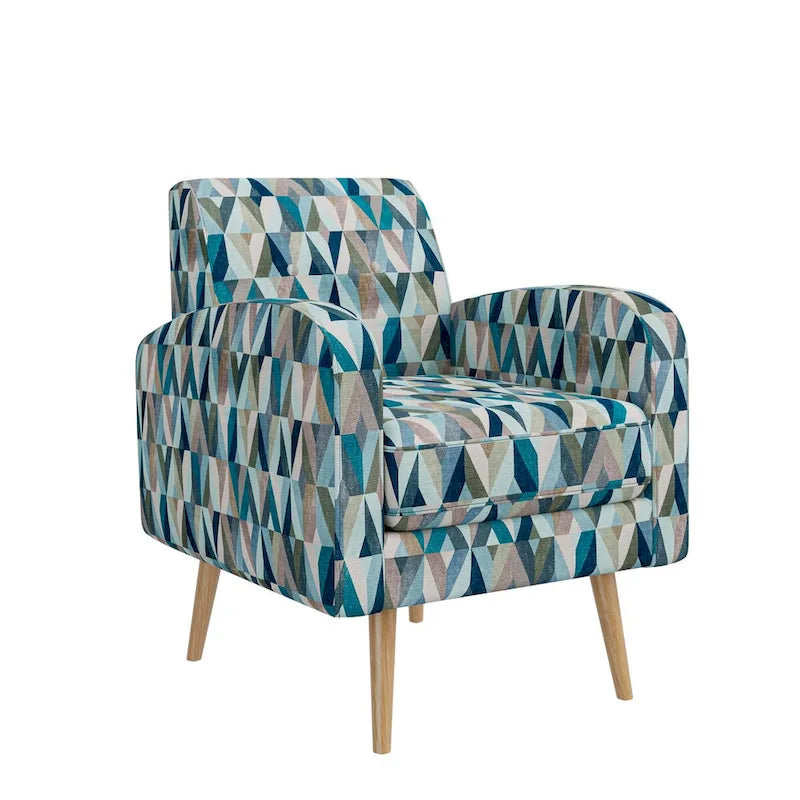 Mid-Century Modern Small Space Accent Armchair