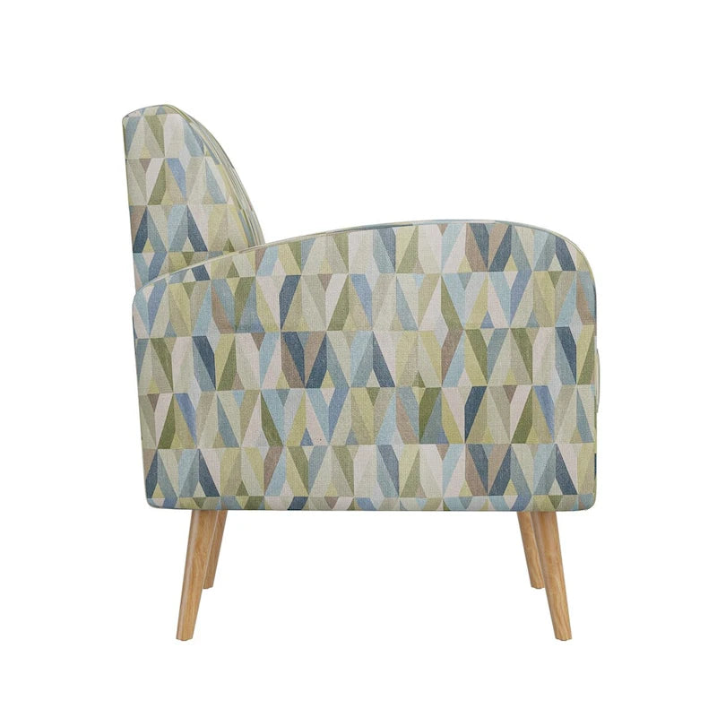 Mid-Century Modern Small Space Accent Armchair