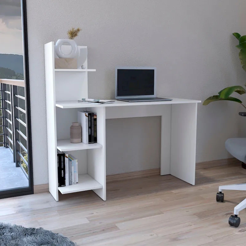 Writing Desk, Four Shelves 120